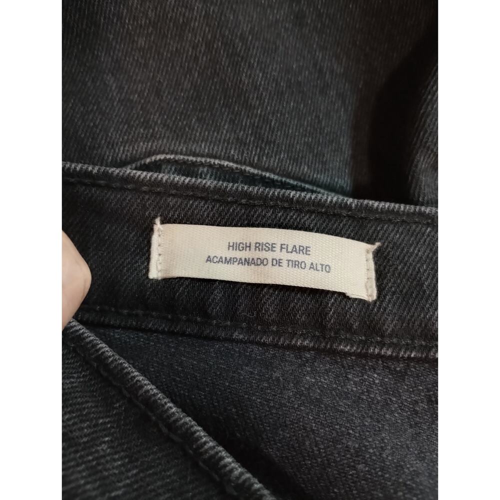 Universal Thread Jeans Ladies 6‎ Black High Rise Flare - Picture 5 of 7